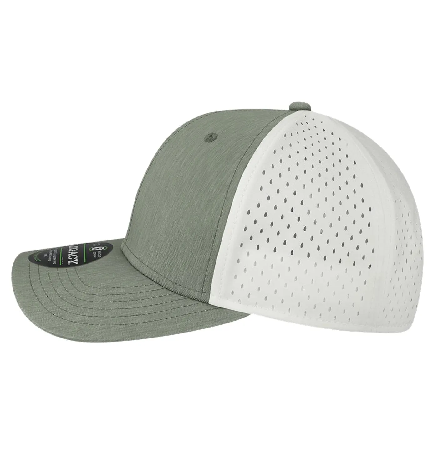 Flounder Deco Performance Dark Grey White Hat