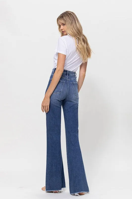 Flying Monkey Super High Rise Relaxed Flare Jeans