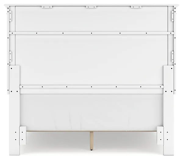 Fortman Full Panel Bed with Mirrored Dresser, Chest and Nightstand