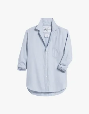Frank & Eileen "Eileen" Relaxed Button Up Shirt in Gray Blue (Italian Cashmere Touch)