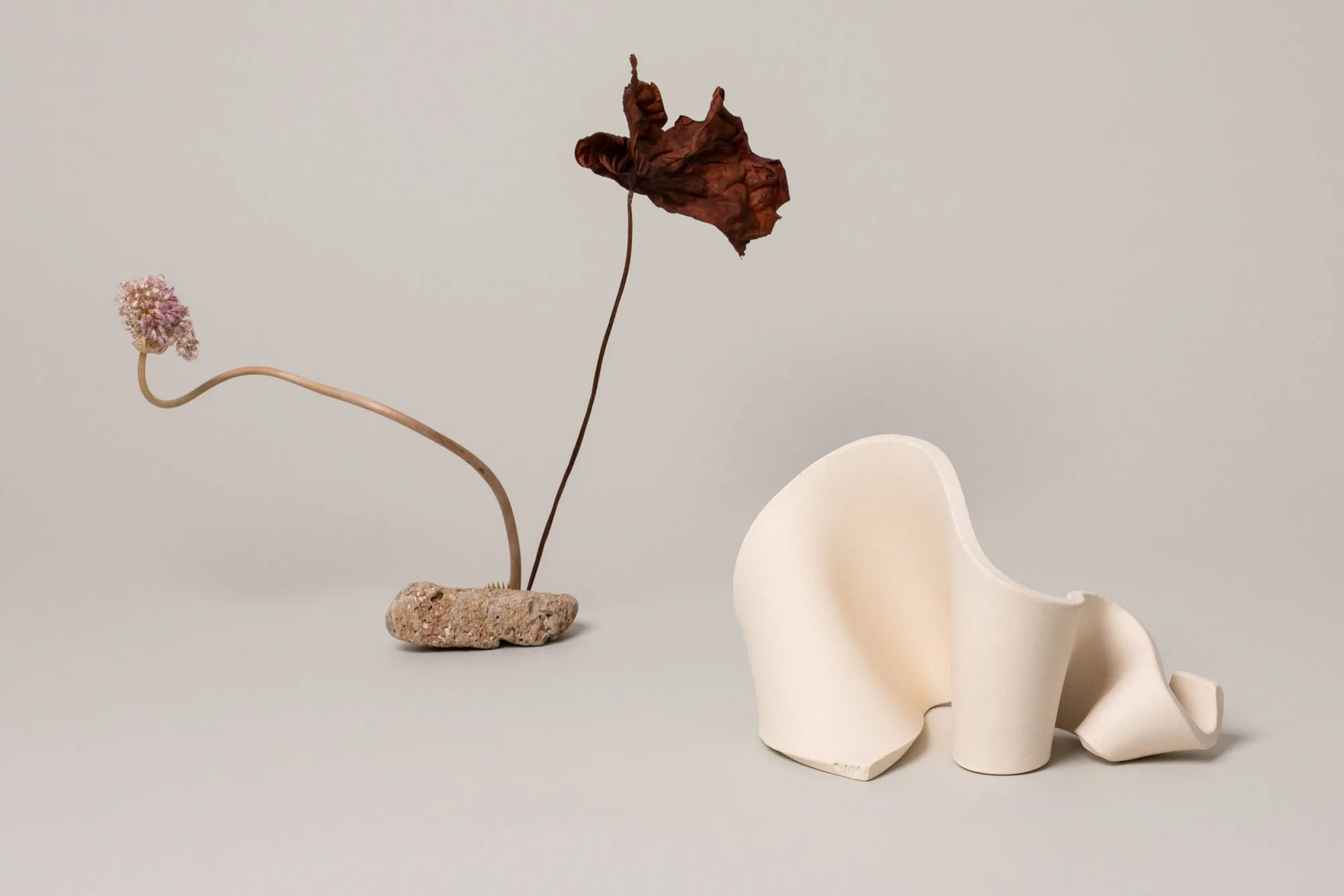 Furl Art Object, Bone
