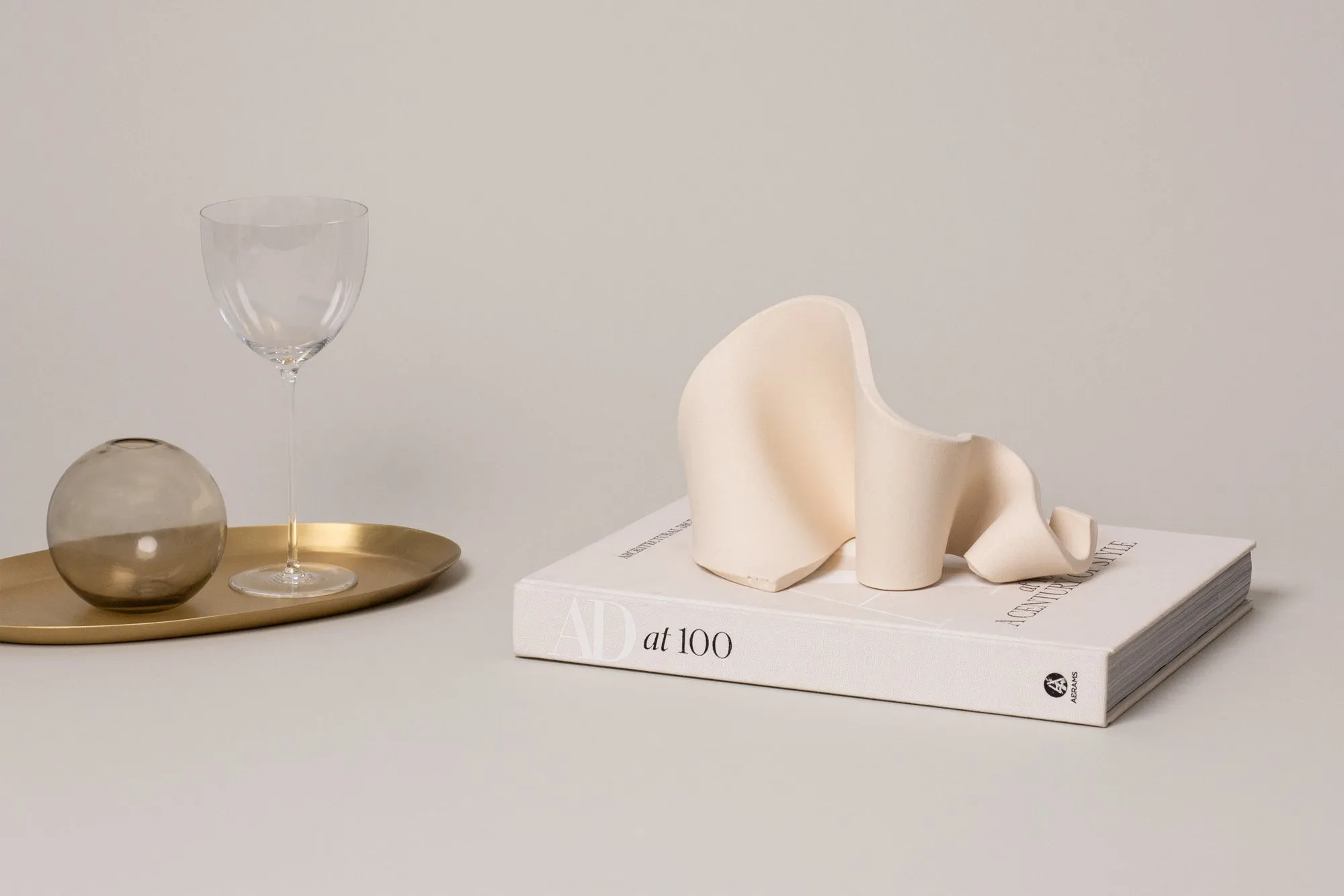 Furl Art Object, Bone