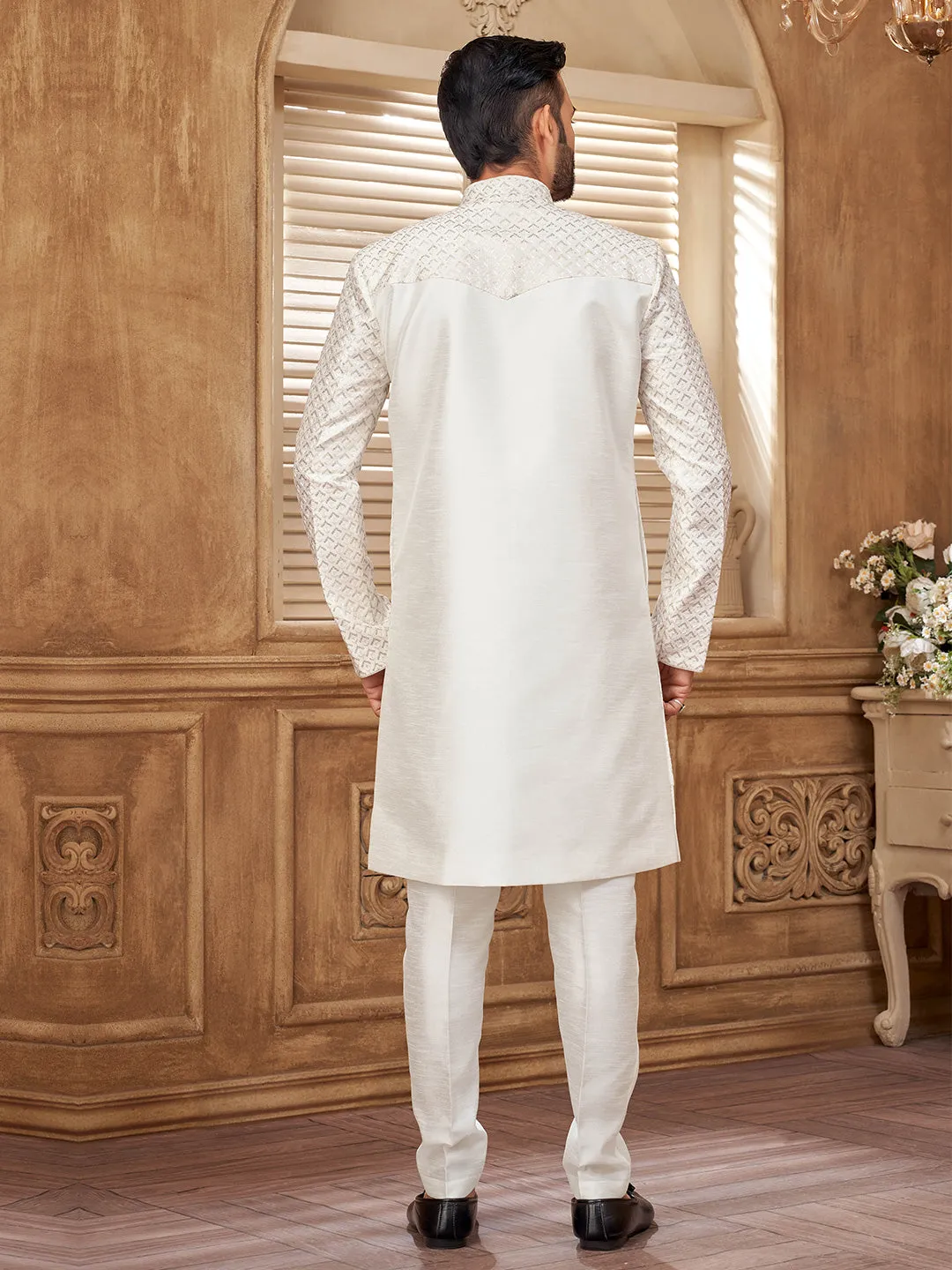 Fusion of Tradition and Contemporary Charm Indo-Western Set for Men