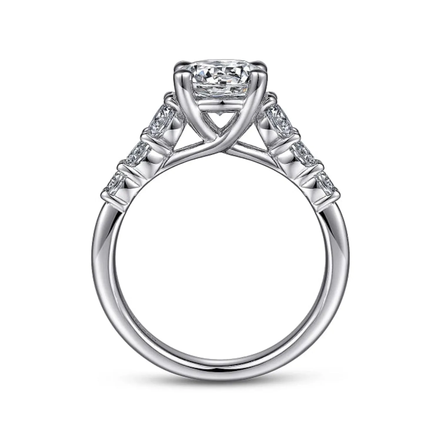 Gabriel & Co. "Darby" Graduating Diamond Engagement Ring