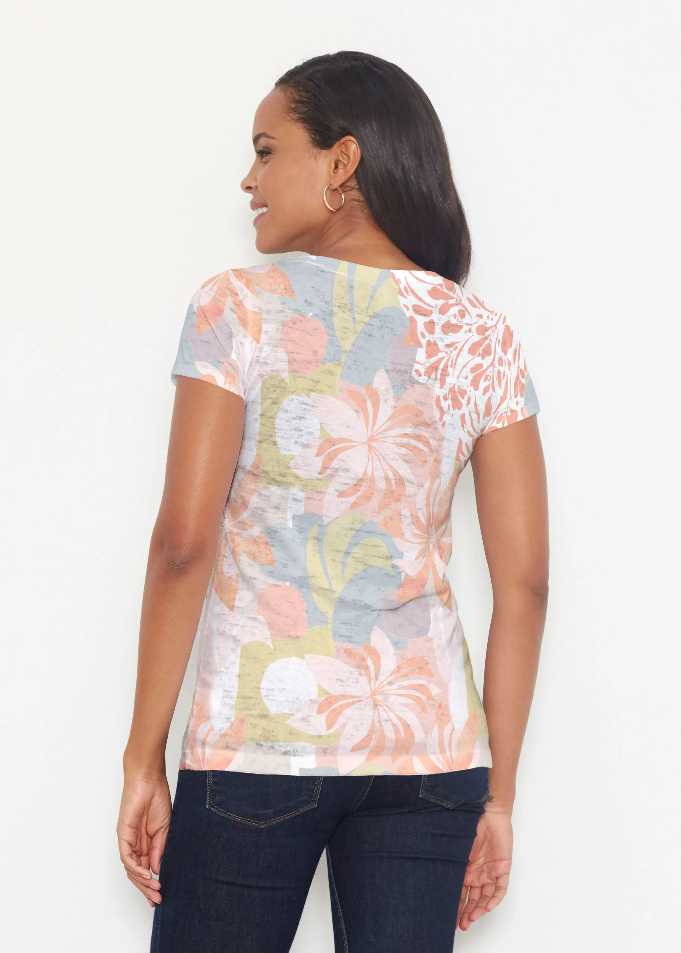 Garden Collage (8049) ~ Short Sleeve Scoop Shirt
