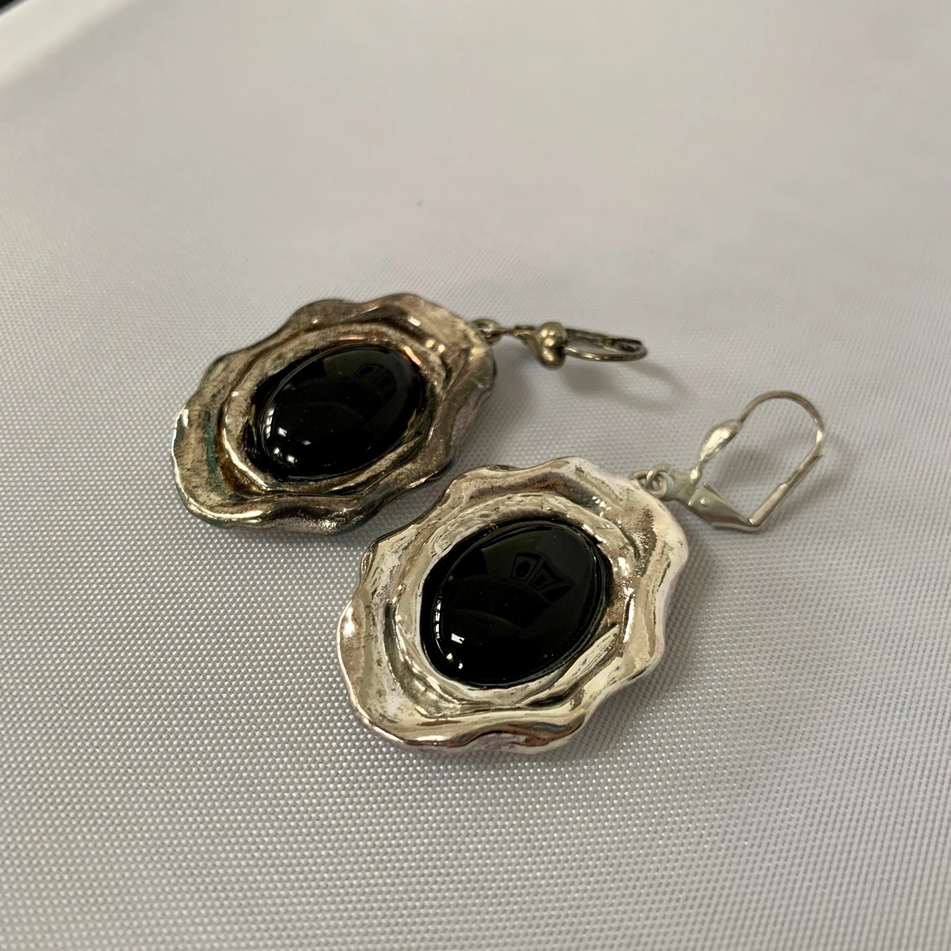 Gavriel Vintage Style Opal Earrings in Sterling Silver