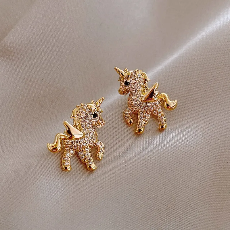 Golden and Pearl Earrings with Gold Plating