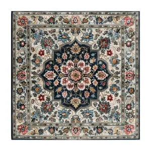 Graceful Blossom Tapestry Hand Knotted Area Rug