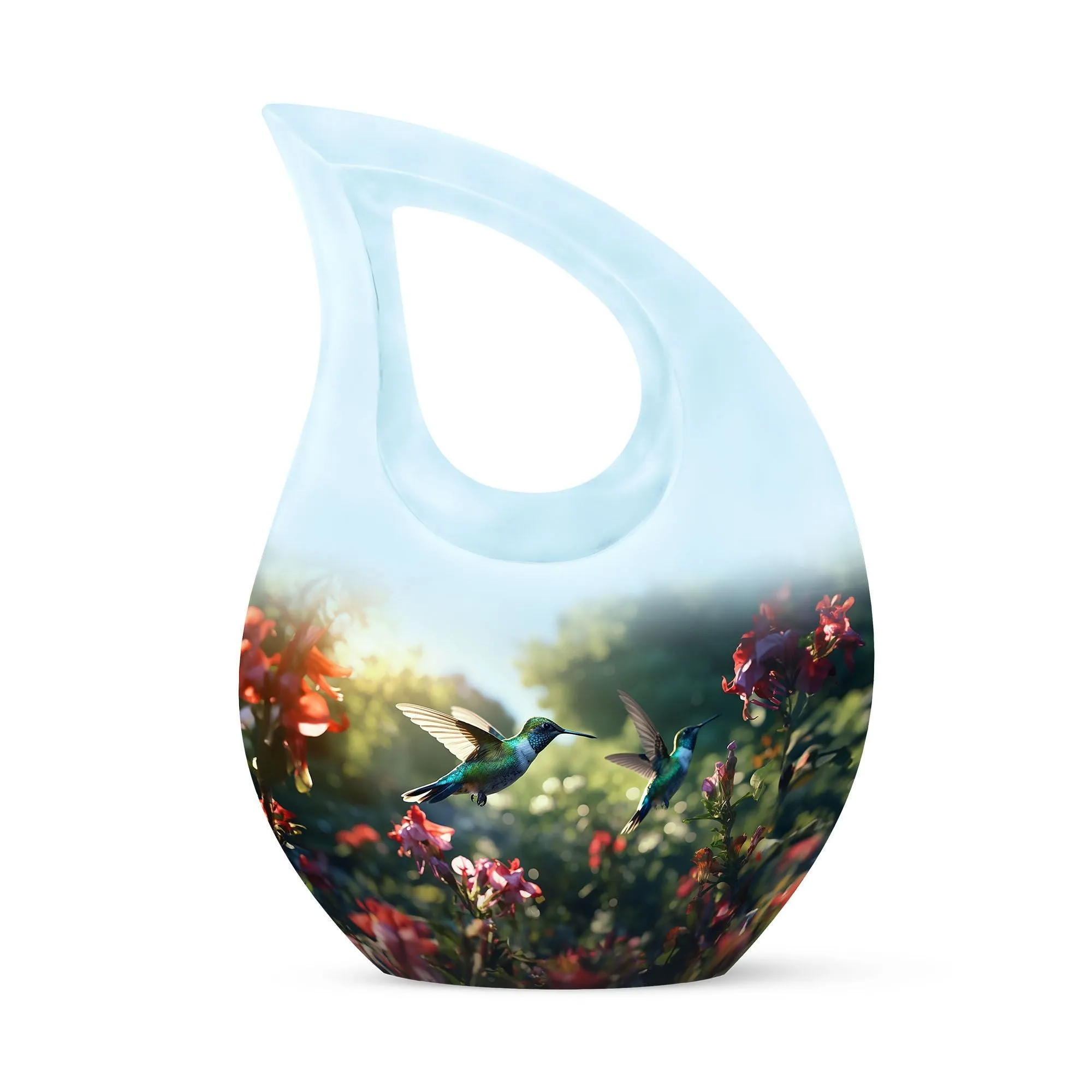 Graceful Glide: Humming Bird Themed Cremation Keepsake Urn
