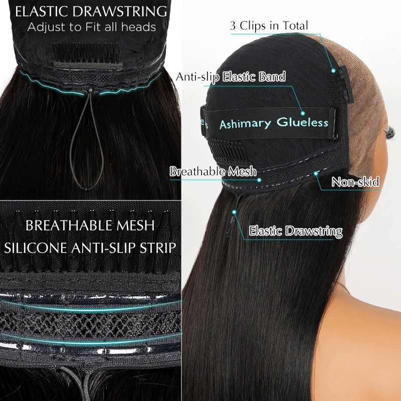 Half Blonde Half Black Transparent HD Lace Front Wigs 13*4 Frontal Ashimary Human Hair