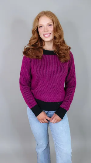 Harper Magenta Sweater