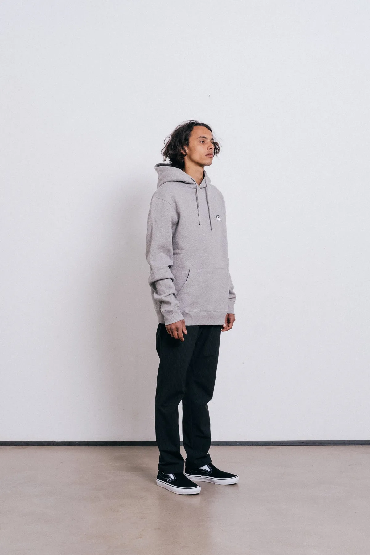 Haven Surf - Base Hood  w/ H - logo patch - Heather Grey