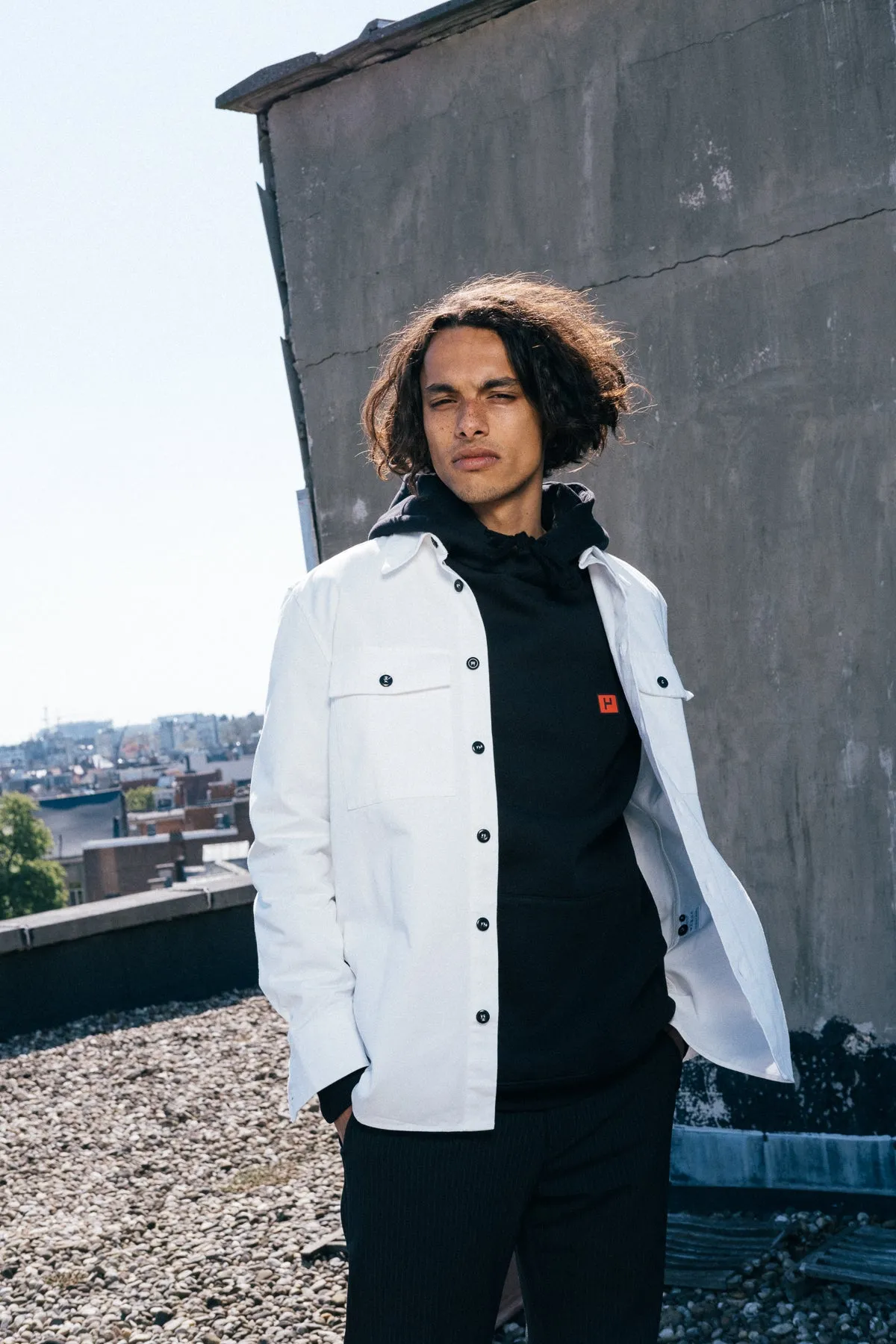Haven Surf - Base Twill Over Shirt - White