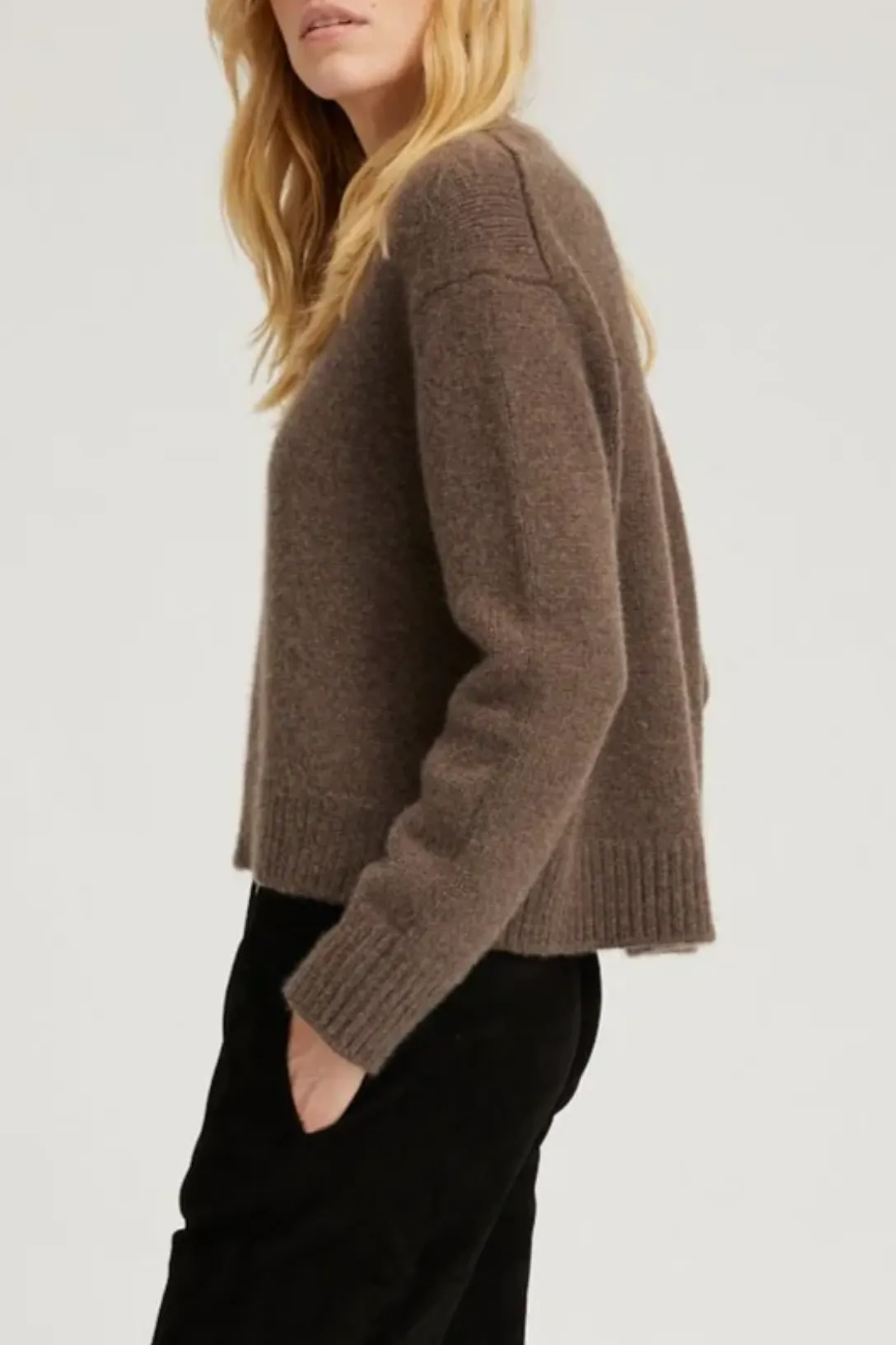 Heavy Cashmere Sweater | Truffle