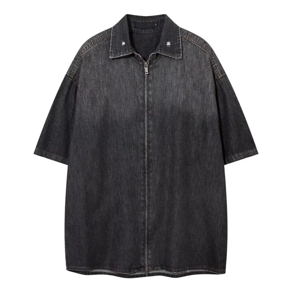 High Street Gradient Washed Denim Shirt