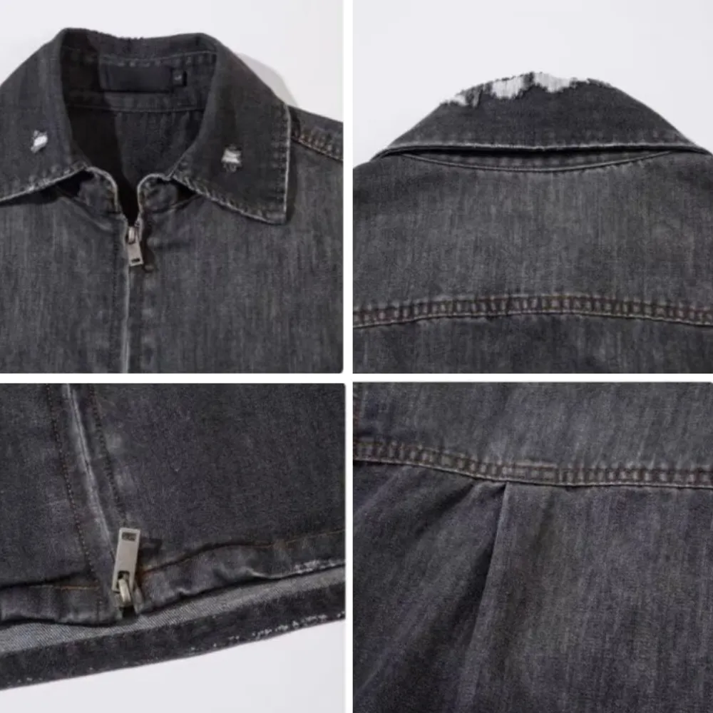 High Street Gradient Washed Denim Shirt