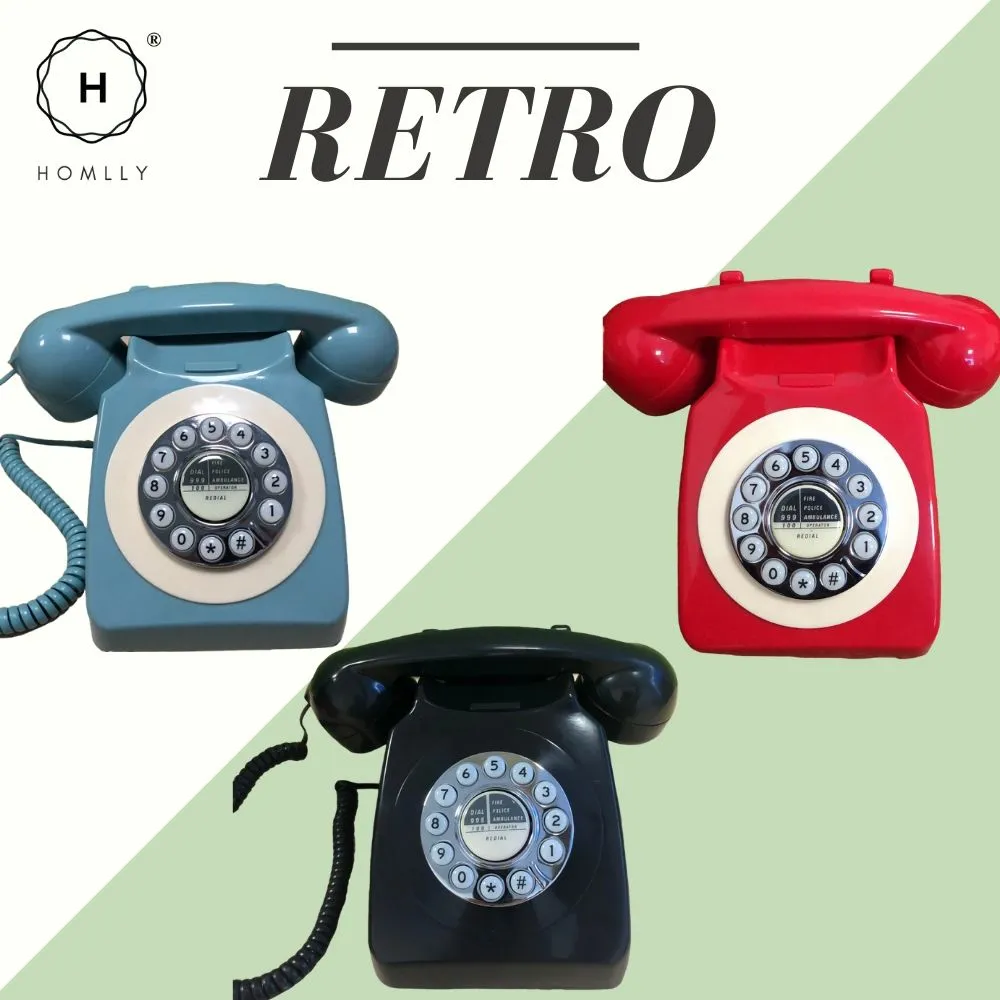 Homlly Retro Vintage Dial Phone