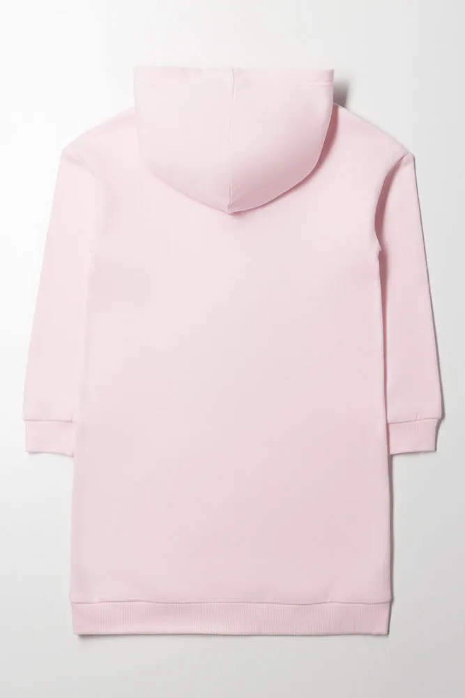 Hooded Dress Light Pink