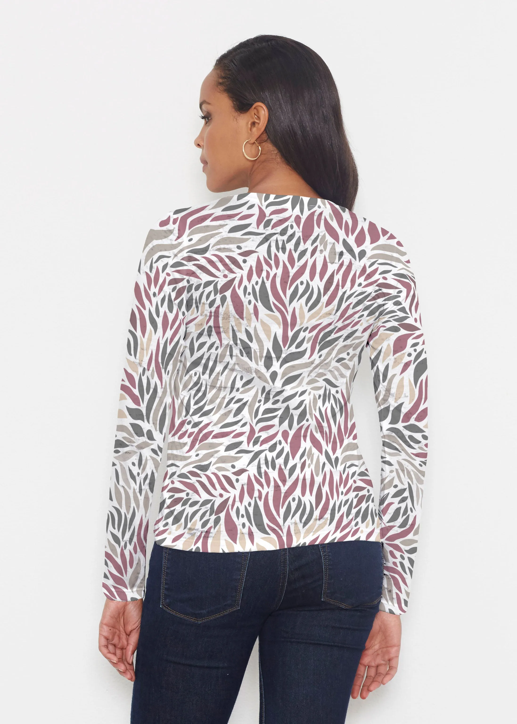 Hotsy Totsy Wine (8144) ~ Signature Long Sleeve Crew Shirt