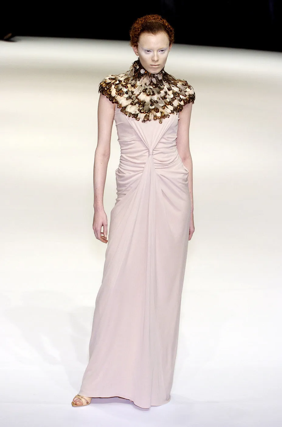 Important Fall 2004 Alexander McQueen 'Pantheon Ad Lecum' Runway Feather & Bead Collar