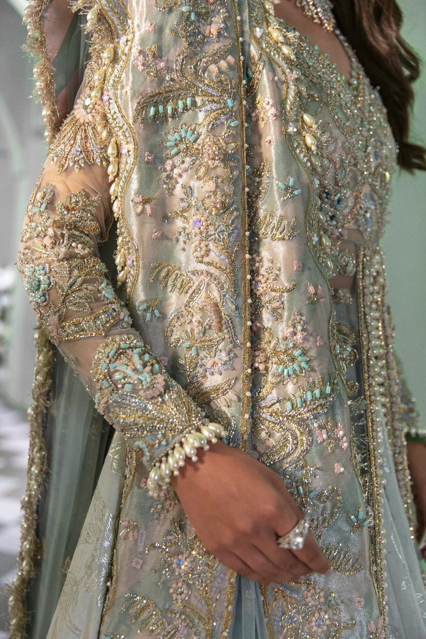 Indian Designer Stone Work Lehenga Bridal Dress #BN1169