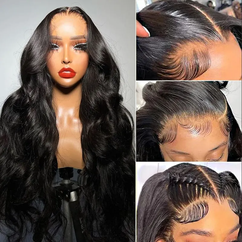 Invisible HD 13x4 Lace Front Wig Body Wave Real Human Hair Transparent Lace