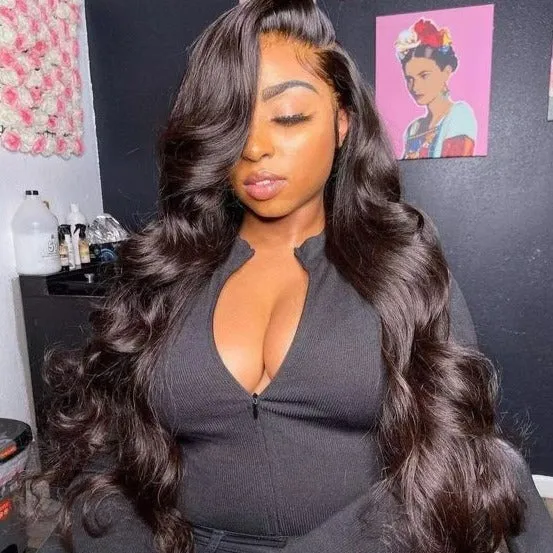 Invisible HD 13x4 Lace Front Wig Body Wave Real Human Hair Transparent Lace