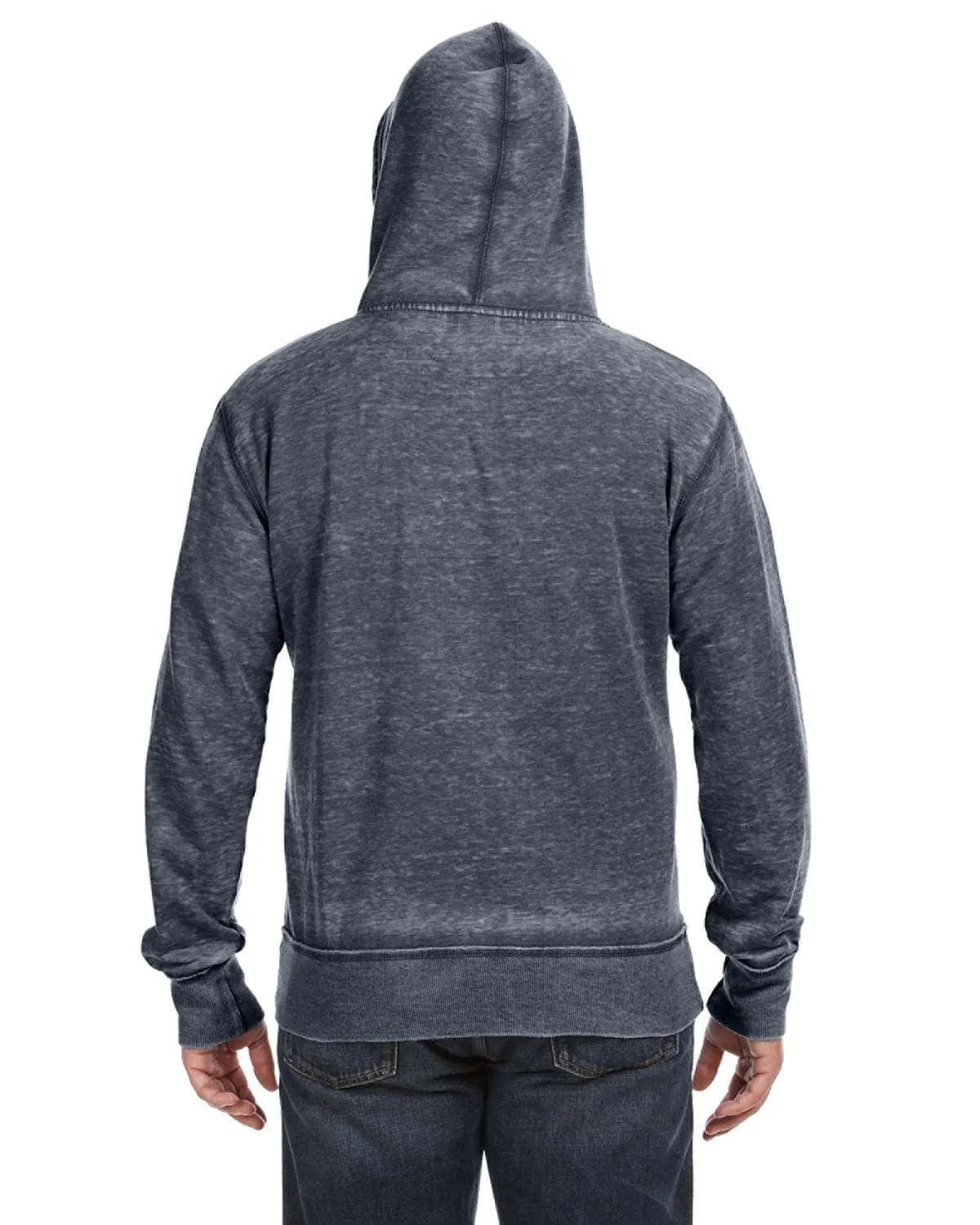 J America Vintage Zen Full-Zip Fleece Hoodie | Vintage Navy