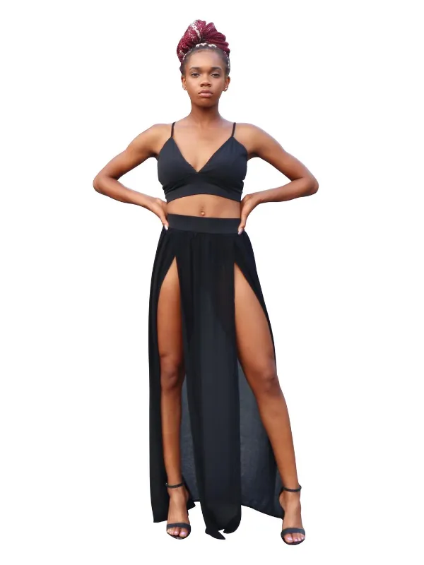 Jamaican flow-Two piece skirt set