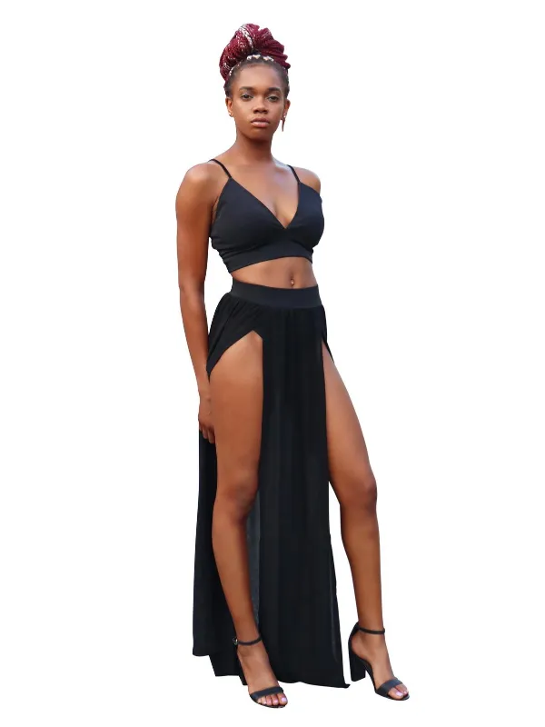 Jamaican flow-Two piece skirt set