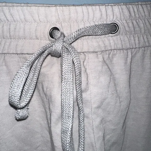 James Perse 100% Cotton Drawstring Women’s Shorts Fog High Rise NWT