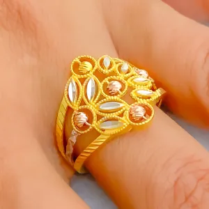 Jazzy Graceful 22k Gold Ring