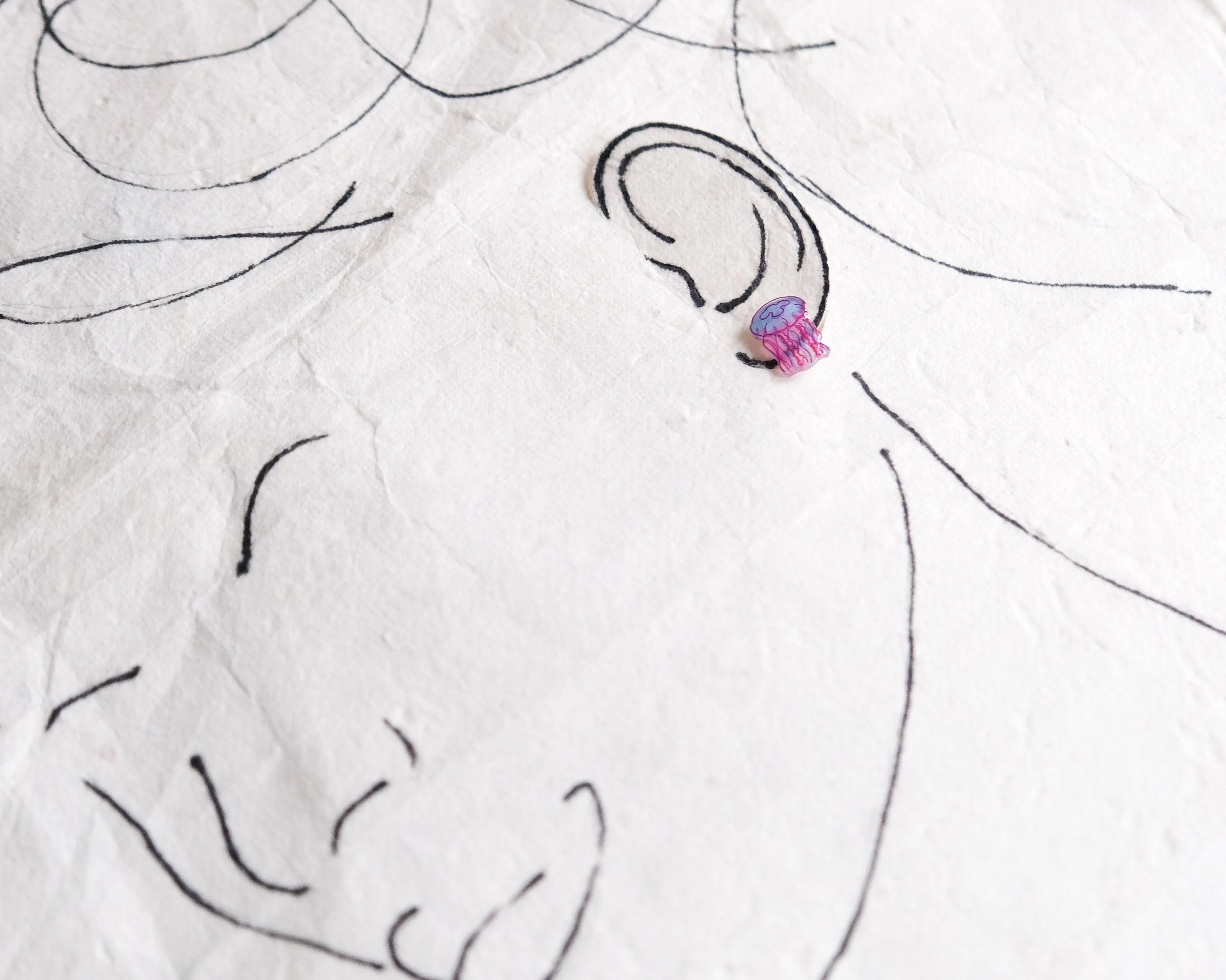 Jellyfish Stud Earrings