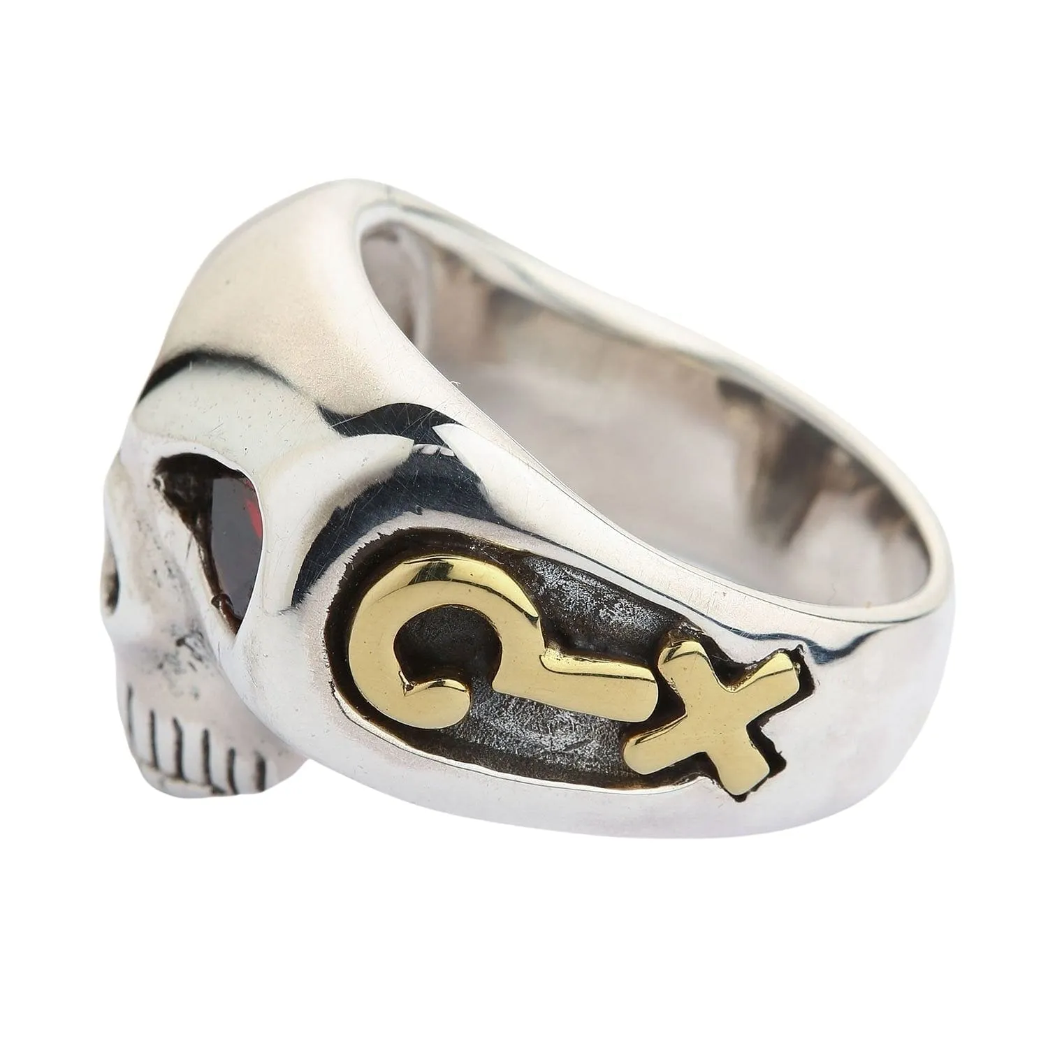 Johnny Depp Sterling Silver Skull Ring