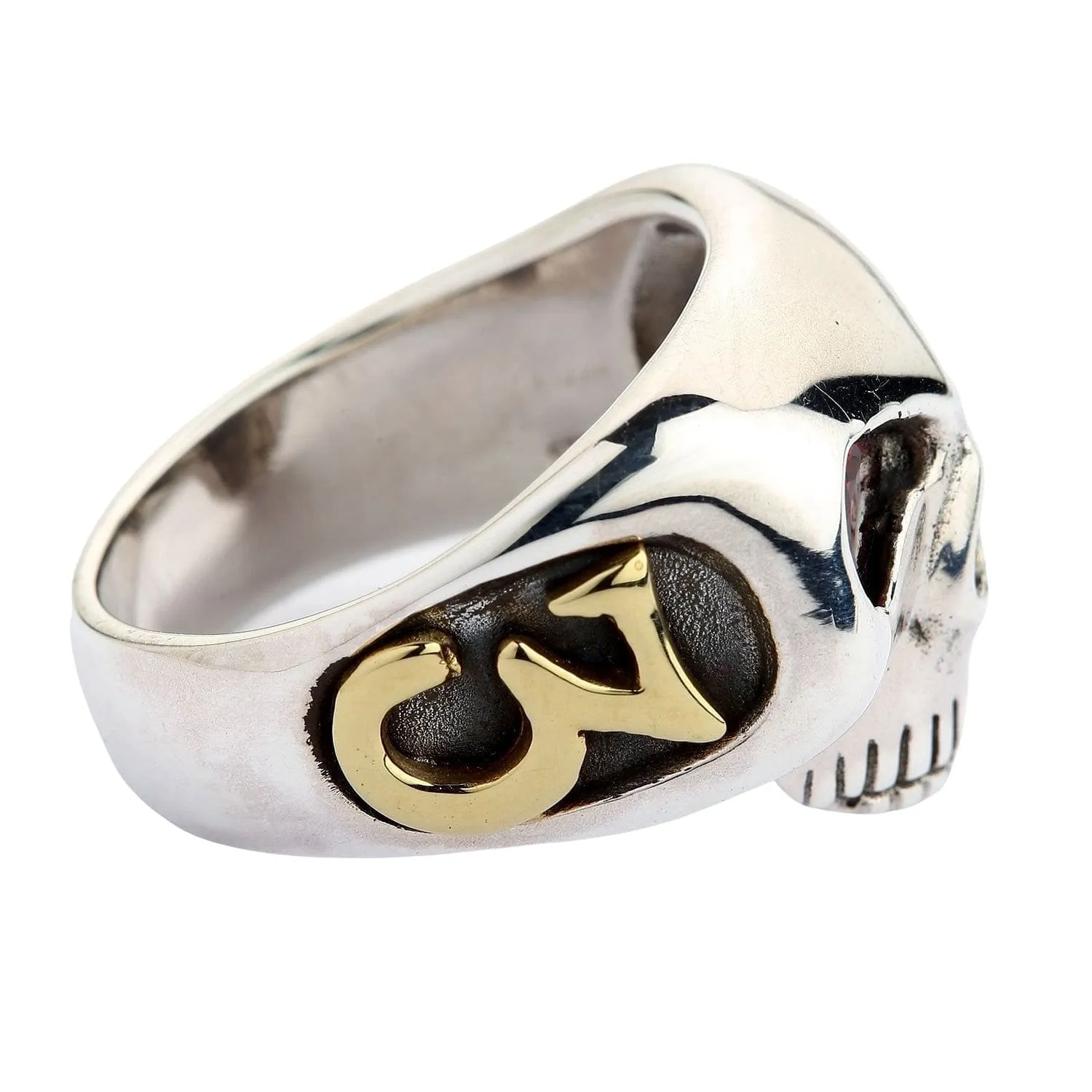 Johnny Depp Sterling Silver Skull Ring
