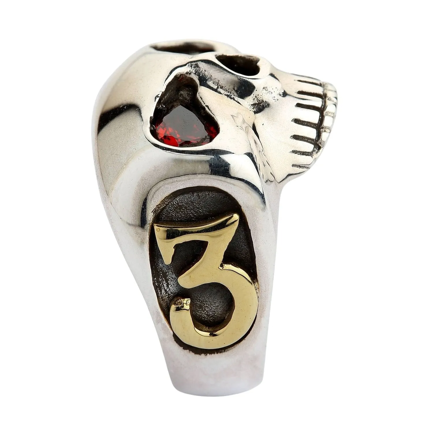 Johnny Depp Sterling Silver Skull Ring