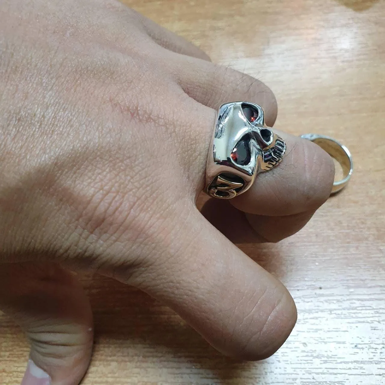 Johnny Depp Sterling Silver Skull Ring