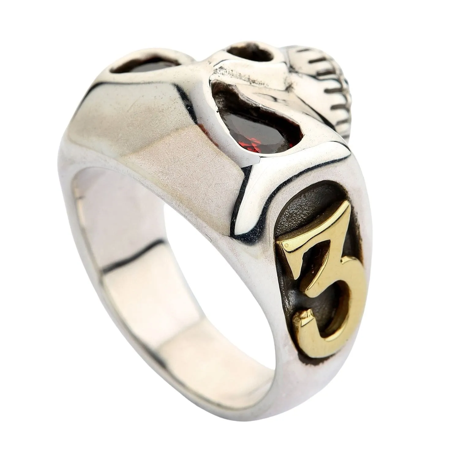 Johnny Depp Sterling Silver Skull Ring
