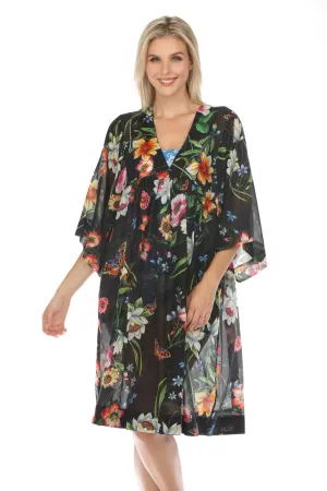 Johnny Was Ombre Garden Easy Swim Cover-Up Dress Boho Chic CSW8023-L