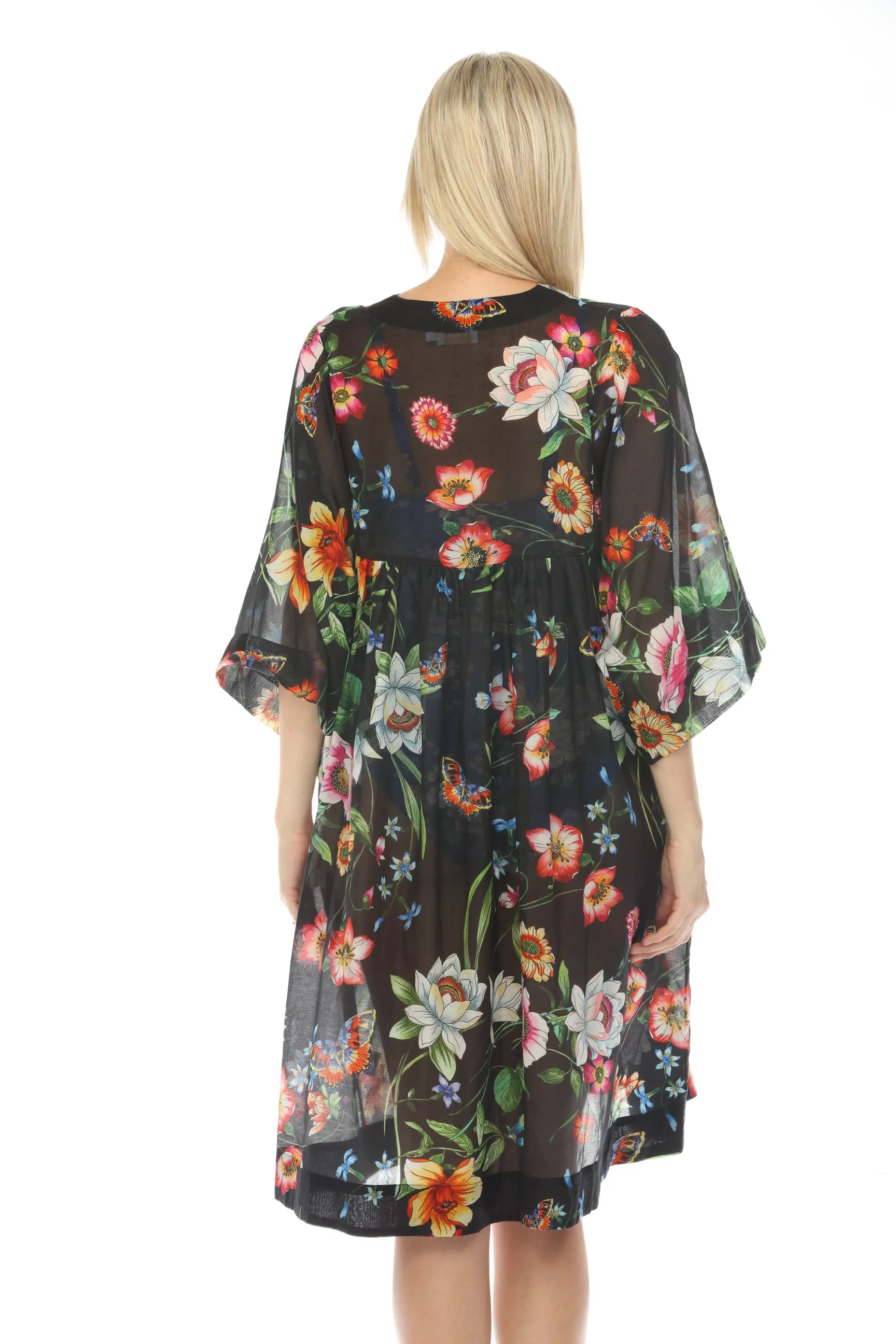 Johnny Was Ombre Garden Easy Swim Cover-Up Dress Boho Chic CSW8023-L