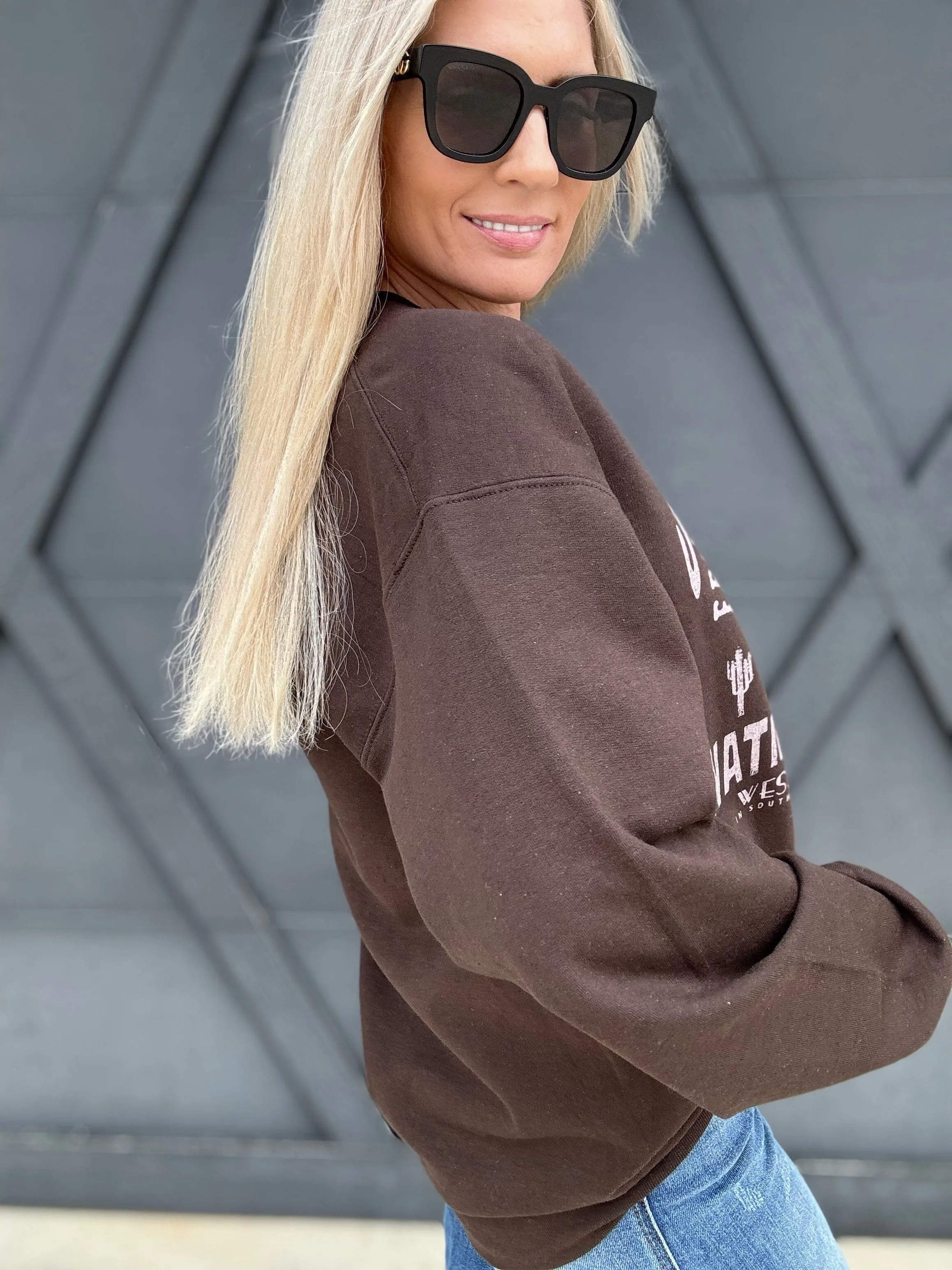 Joshua Tree Sweatshirt In Brown