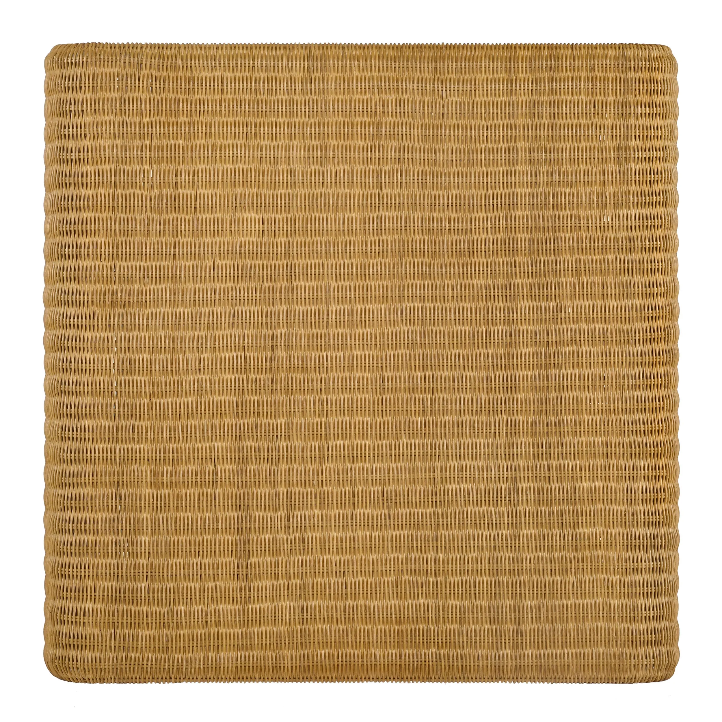 Juanita Square Woven Rattan Coffee Table Natural