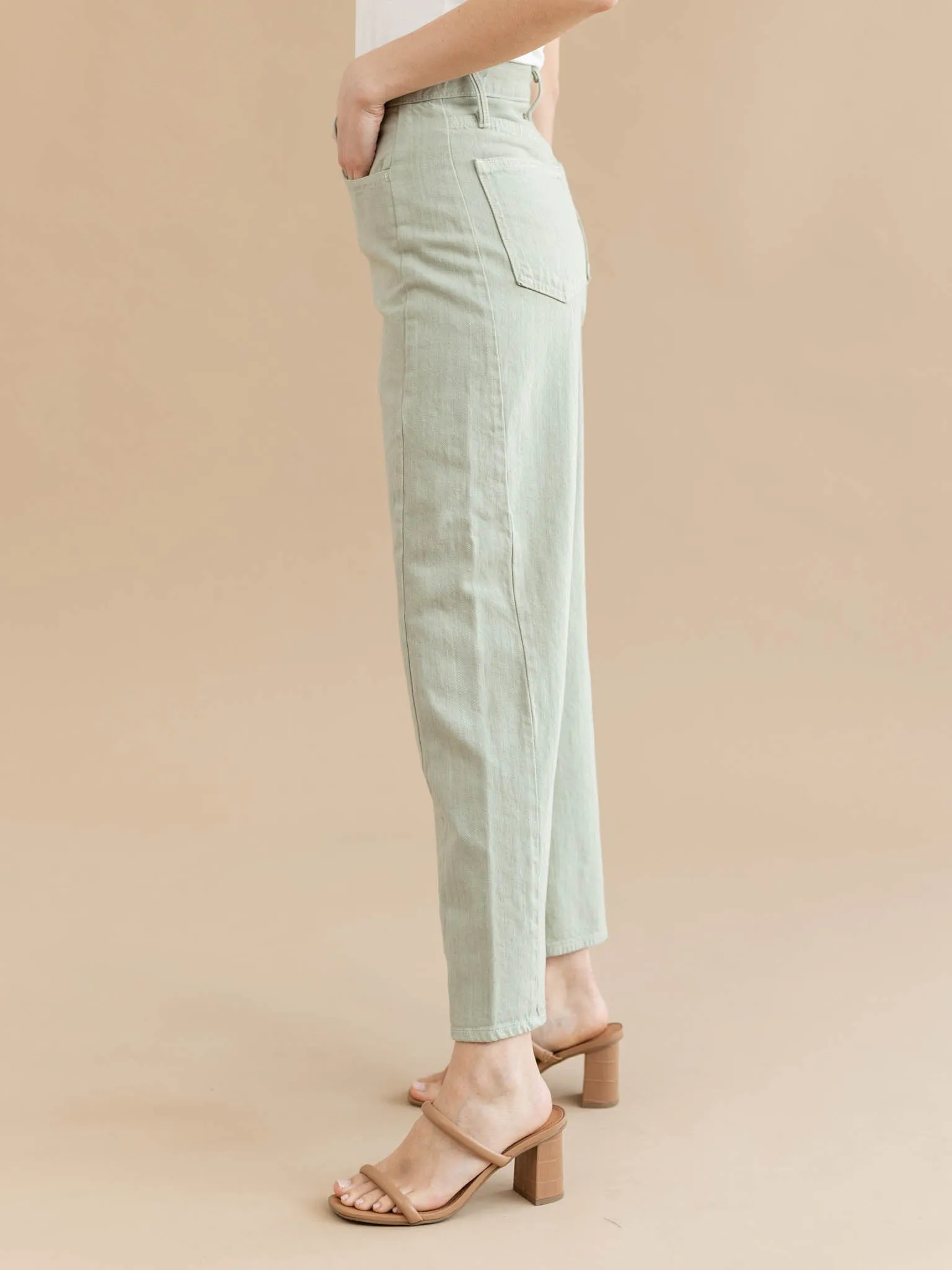 Just Black Eucalyptus Barrel Jean Twist
