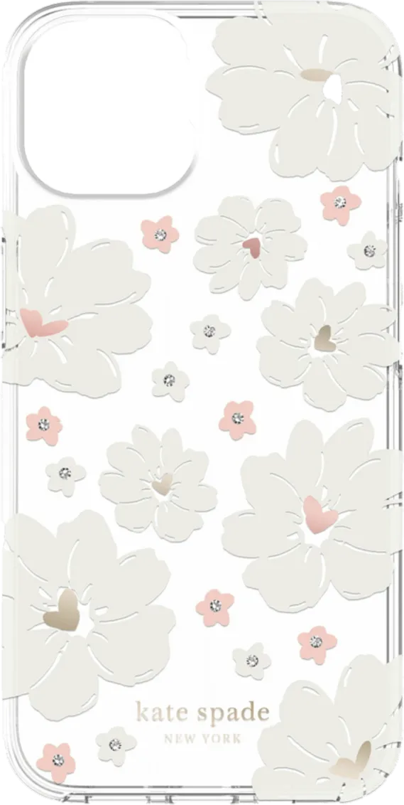 Kate Spade NY - Protective Hardshell Case for iPhone 14 - Classic Peony