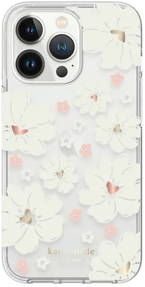 Kate Spade NY - Protective Hardshell Case for iPhone 14 - Classic Peony