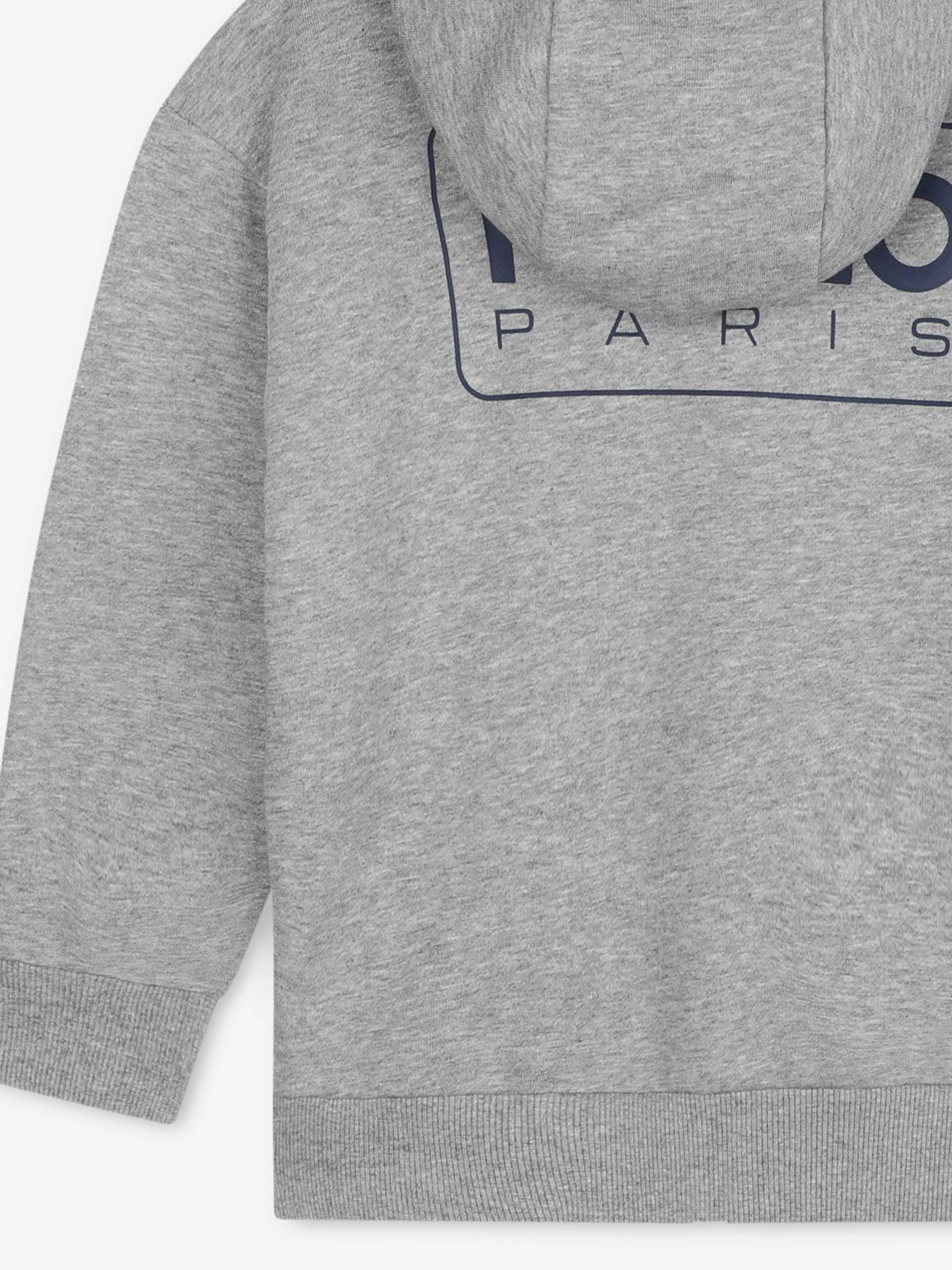 KENZO Boys Logo Zip Up Top in Grey