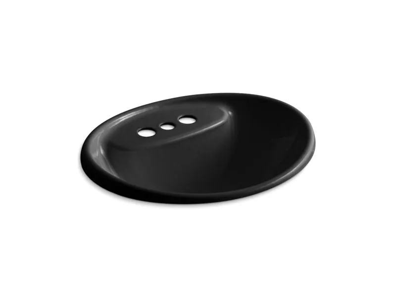 KOHLER K-2839-4 Tides Drop-in bathroom sink with 4" centerset faucet holes