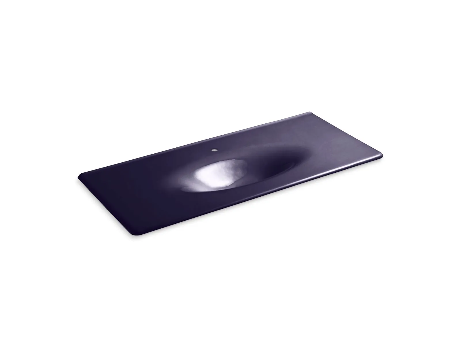 KOHLER K-3053-1 Iron/Impressions 49" Enameled cast iron vanity top with integrated oval sink