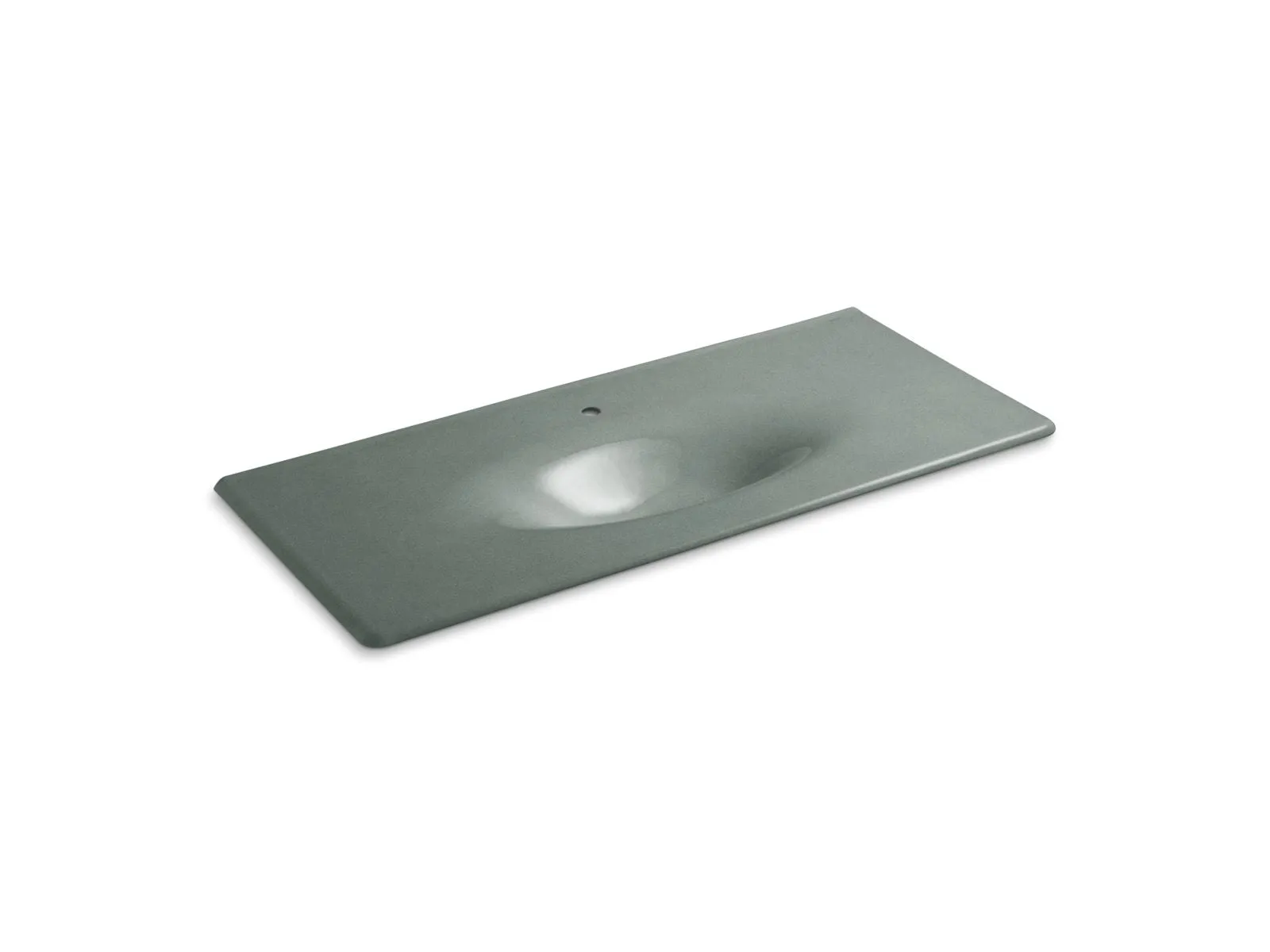 KOHLER K-3053-1 Iron/Impressions 49" Enameled cast iron vanity top with integrated oval sink
