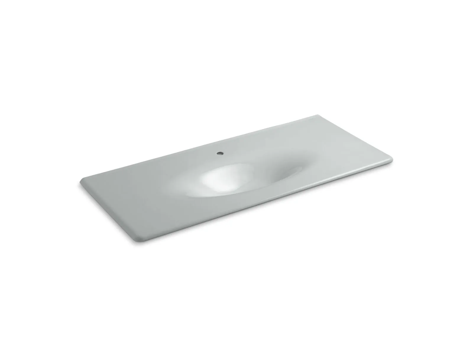 KOHLER K-3053-1 Iron/Impressions 49" Enameled cast iron vanity top with integrated oval sink